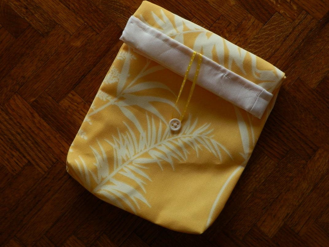 Sunny Fold Over Button Pouch
