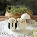 Custom Wedding Cake Topper - Small Hand Painted Love Birds