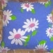 Pomme de Jour Vintage Fabric Cushion Cover - 1970s Daisy Fabric