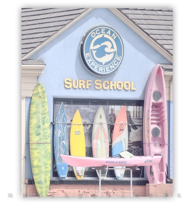 Surf Board Art, Fine Art Photography, San Diego, Surfing Art, Pastel Print, 8x10