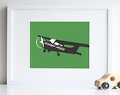 Airplane Wall Art, airplane nursery 8 x 10 art print - different colors and sizes available