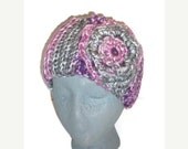 Crochet Floral Embellished Headband - Fashion Accessories - Made To Order - Choose Your Color
