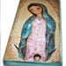 Our Lady of Guadalupe with Angel -  Giclee print mounted on Wood (5 x 10 inches) Folk Art  by FLOR LARIOS