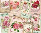 FINE ROSES Collage Digital Images -printable download file-