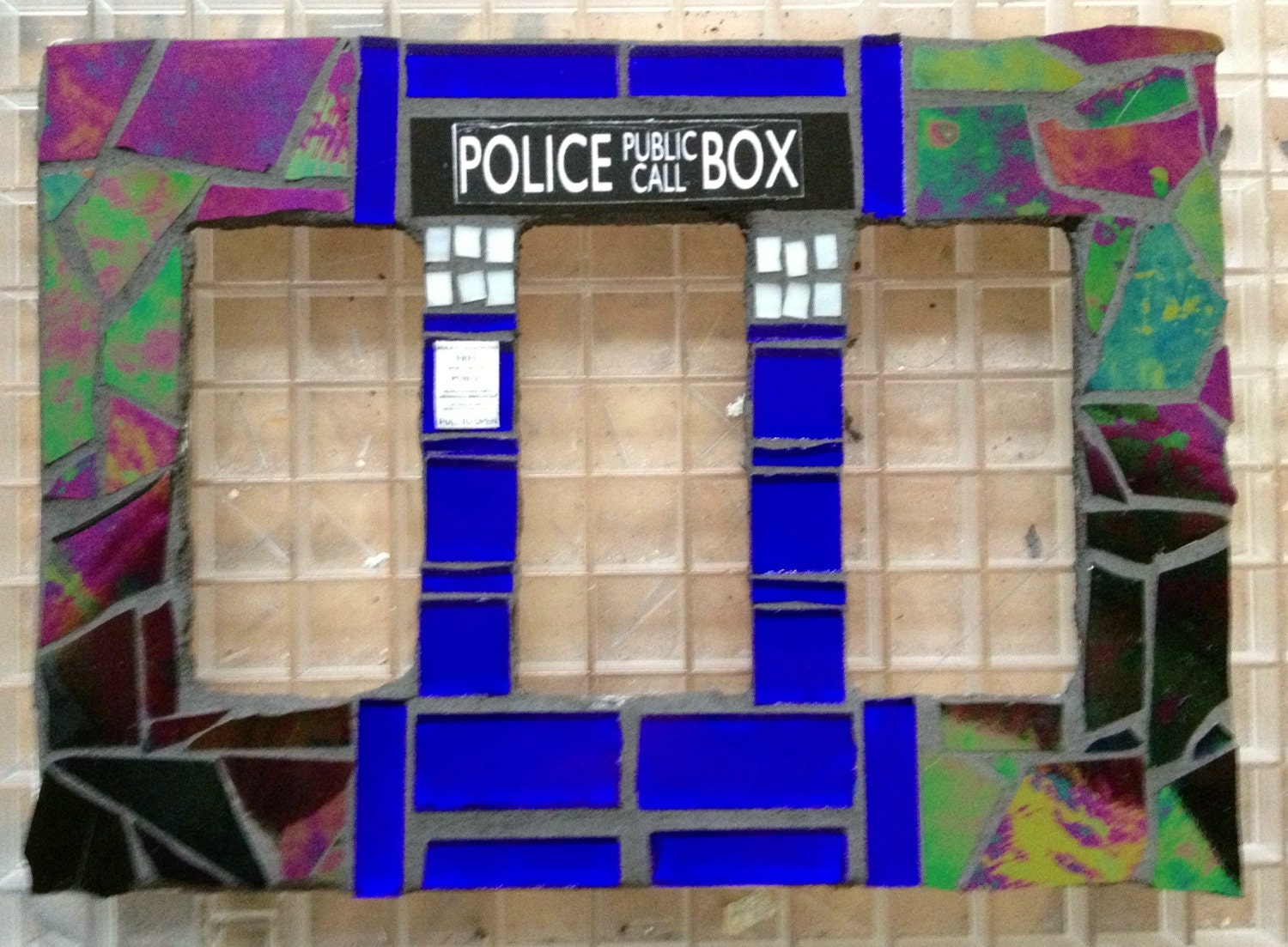 Doctor Who TARDIS Mosaic Rocker Light Switch Plate Cover