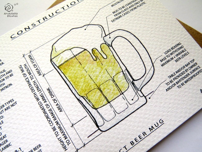 Project Beer Mug - Architecture Construction Card