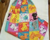 Squares of Cats Plastic Bag Holder or Grocery Bag Holder