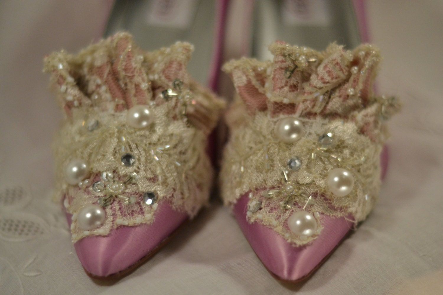 Princess Marie Antoinette Beaded Lace Heels