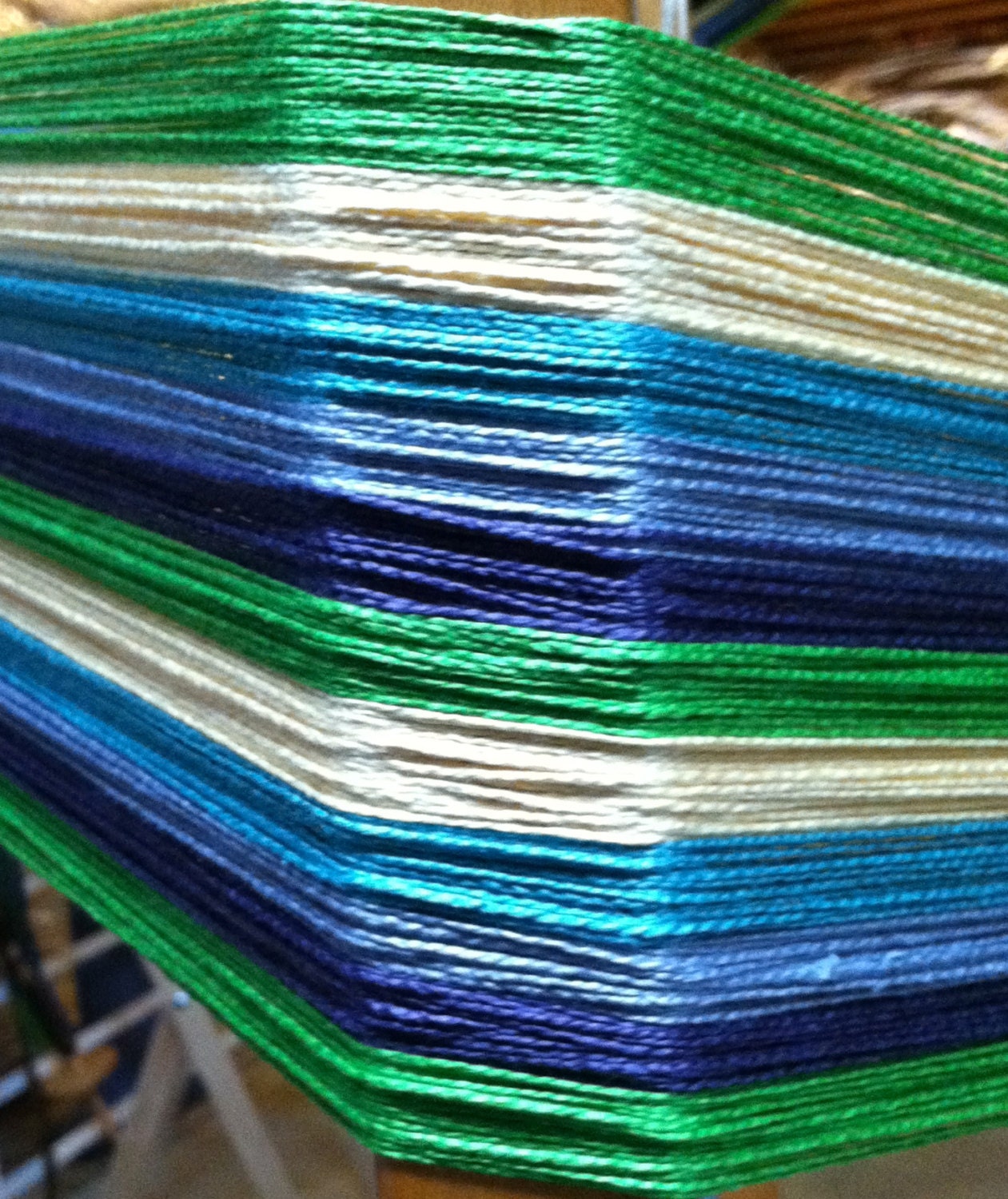 Weaving kit for striped placemat/towels/napkins/table runner.