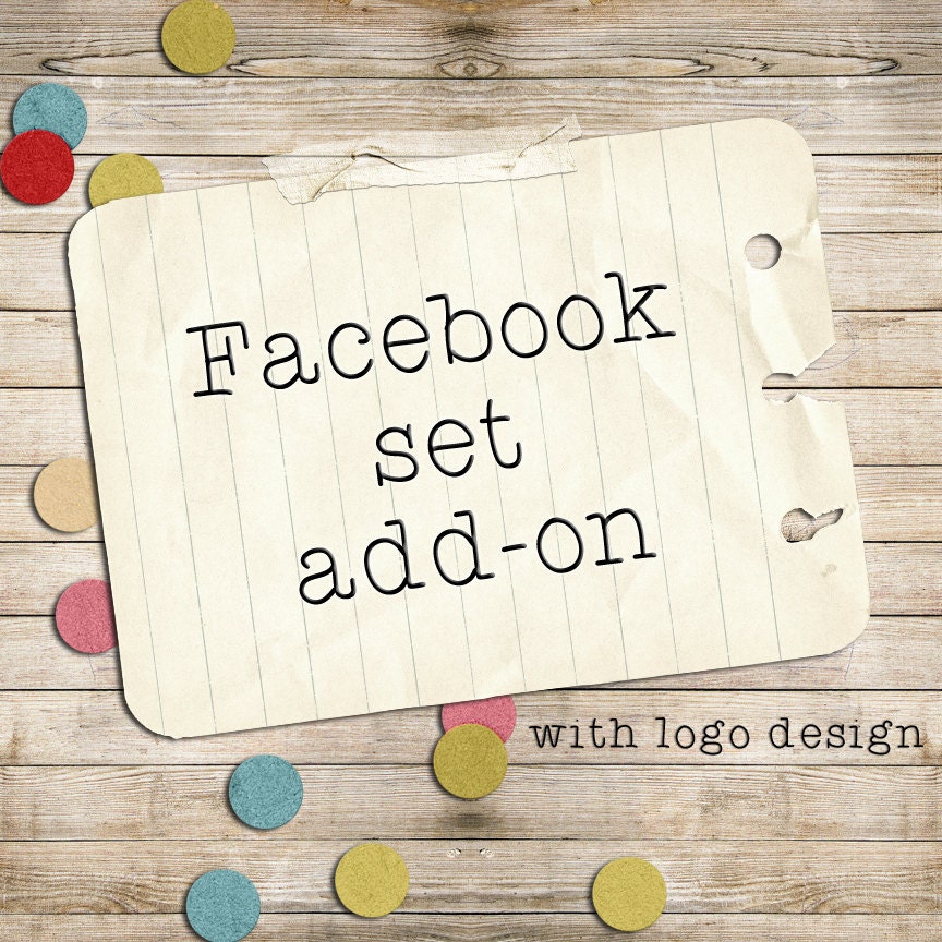 Custom Facebook Set, Add-on with logo design