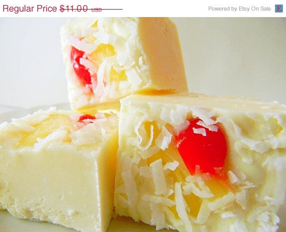 SALE Julie's Fudge - PINA COLADA - 6 Pieces (1/2lb)