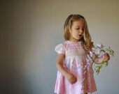 1940s Gingham & Organza Dress, size 12 to 24 months
