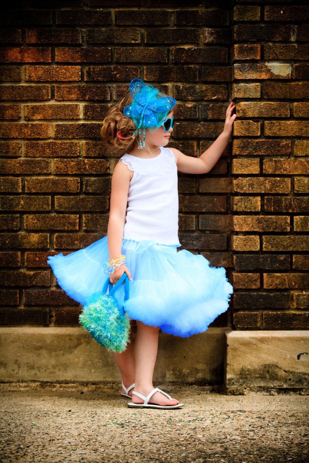 Sweetheart Pettiskirt - Baby Blue Exclusive Color By Dreamspun