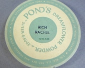Vintae COMPACT refill  1940 -'50's PONDS Rich Rachel Shade New York USA mint Dreamflower Powder