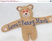 SALE Easter or Valentine gift Hugs for you Bear Will hold a sucker or pencil with folded arms Il_170x135
