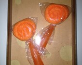 Orange Washcloth Lollipop Gift Set