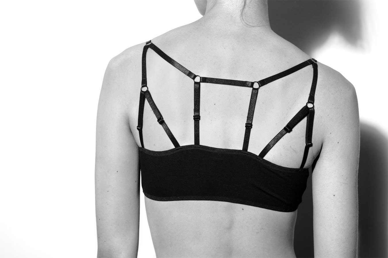 Black Bamboo 'Molly' Cage Bralette