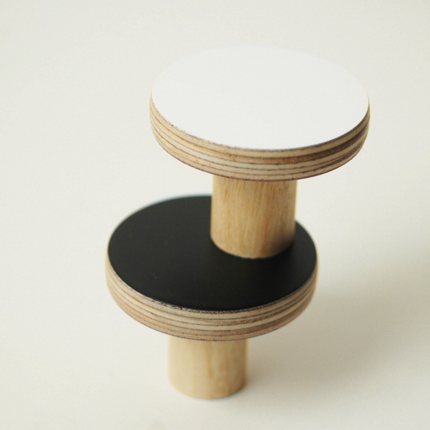 Wooden wall hooks black color