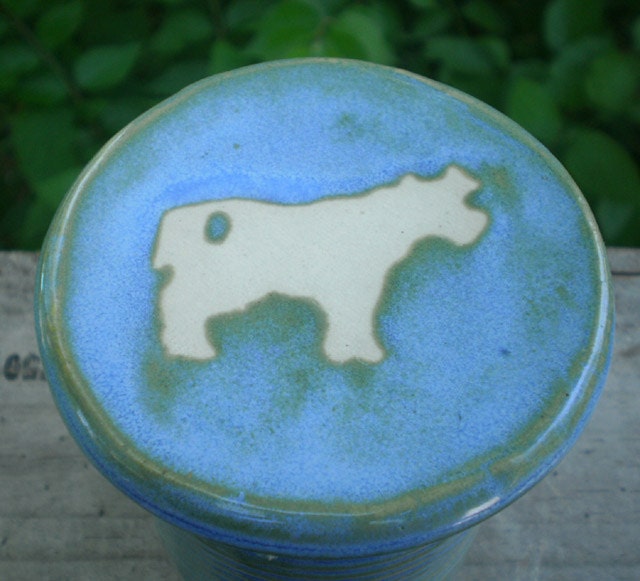 french butter keeper - cow