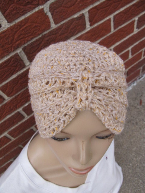 Vintage Wool Turban Style Beanie Hat (2106)