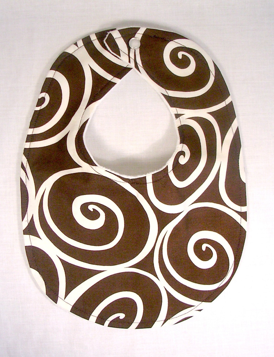 Baby Bib/ Baby Shower Gift Ironworks Espresso - Minky Dots The Last One