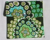 Mini wallet , Mini Pouch, Gift card Holder, coin purse - Dandelion Field Forest