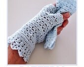 PATTERN Crochet Mittens EDWARDIAN lace fingerless gloves Instant download