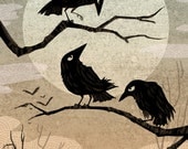 Crow Consternation art poster