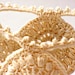 Crochet Bracelet Fiber Bracelet Irish Lace Cuff Medallion Fine Thread Bangle Beige