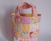 Bag patchwork mixed pink and yellow