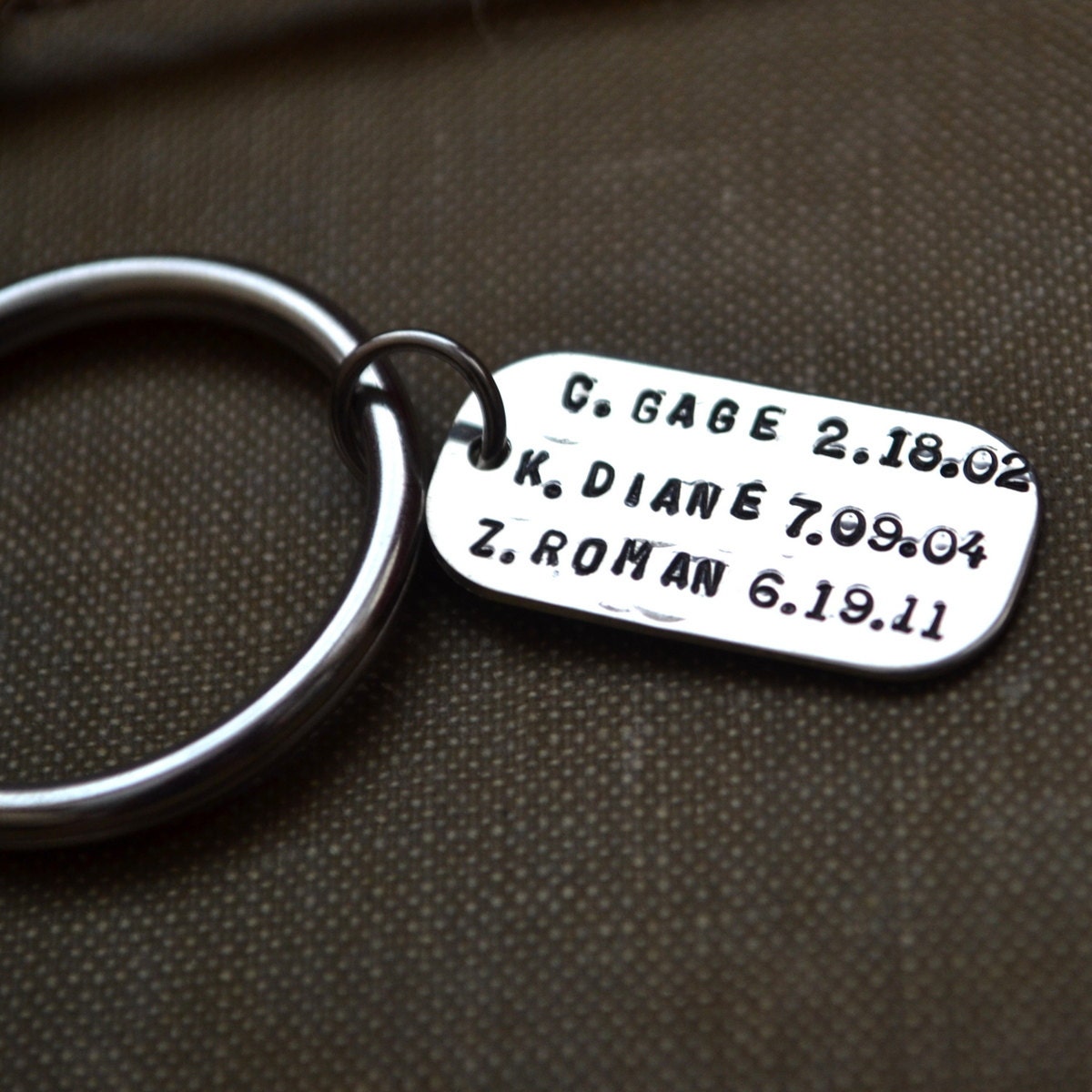 Personalized Key chain Men Women Unisex Dude Sterling Silver