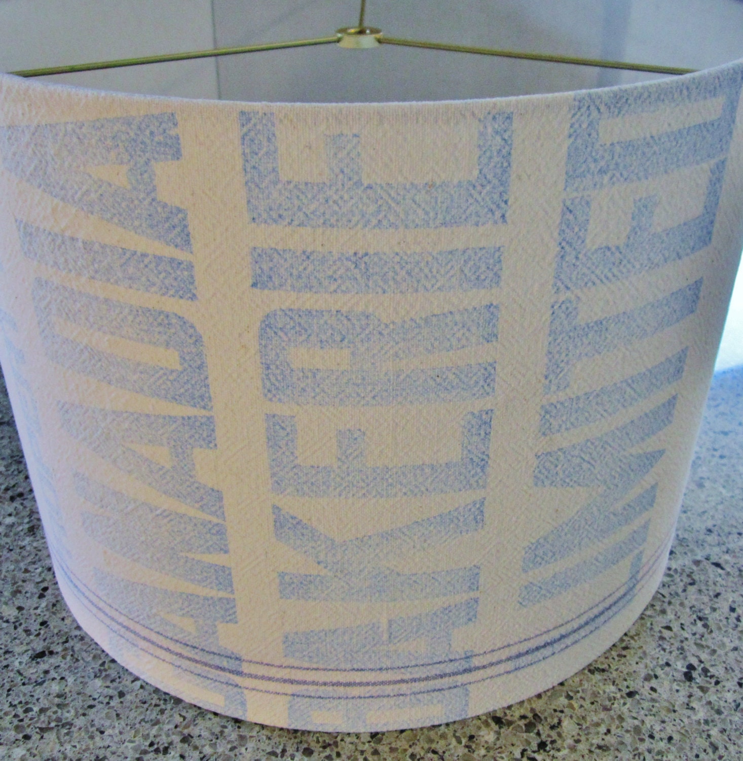 Canadian Bakeries Limited flour sack lamp shade