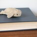 Baby Beluga Whale Figure Oatmeal with Bendable Tail by OrdinaryMommy on Etsy