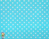 Knit 1 yard Cote d'azur small dots jersey cotton lycra spandex