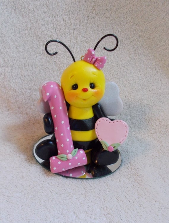 bumble bee birthday cake topper Christmas ornament decoration ...