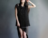 nøkken: black unisex tunic