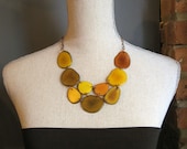 Shades of Yellow necklace RESERVED for Teresa
