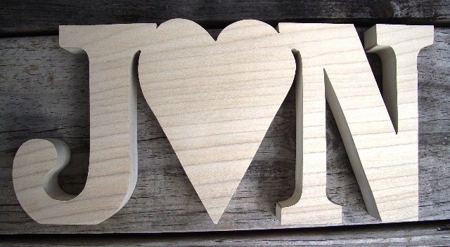Wooden Initials