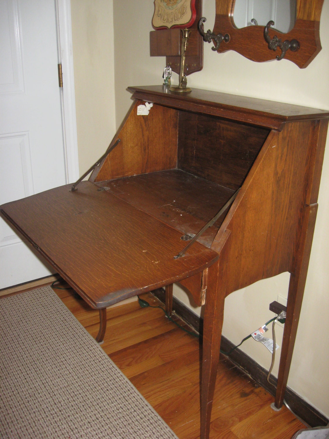 Secretary Desk Antique Oak