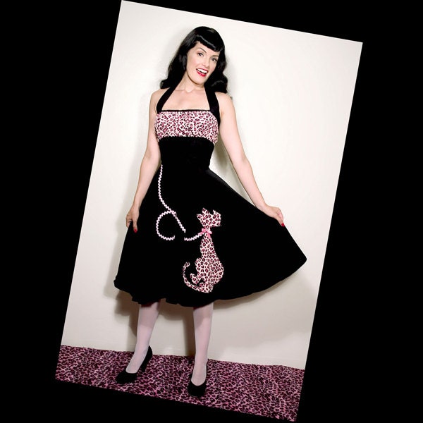 Purrrrfectly Pink Kitty-Cat Halter Dress... Meeeowww