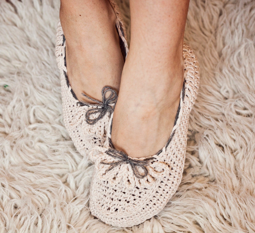 Instant download - Crochet PATTERN (pdf file) for slippers - Ladies Loafers