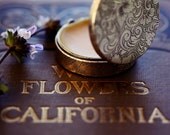 Solid Natural Perfume Compact of Rosa - A Wild Woodland Rose Fragrance - California Rose - Precious Rose otto, Oud and Sandalwood