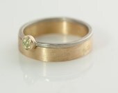 Conflict Free Rose Cut Diamond Ring Recycled Metal