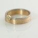 Conflict Free Rose Cut Diamond Ring Recycled Metal