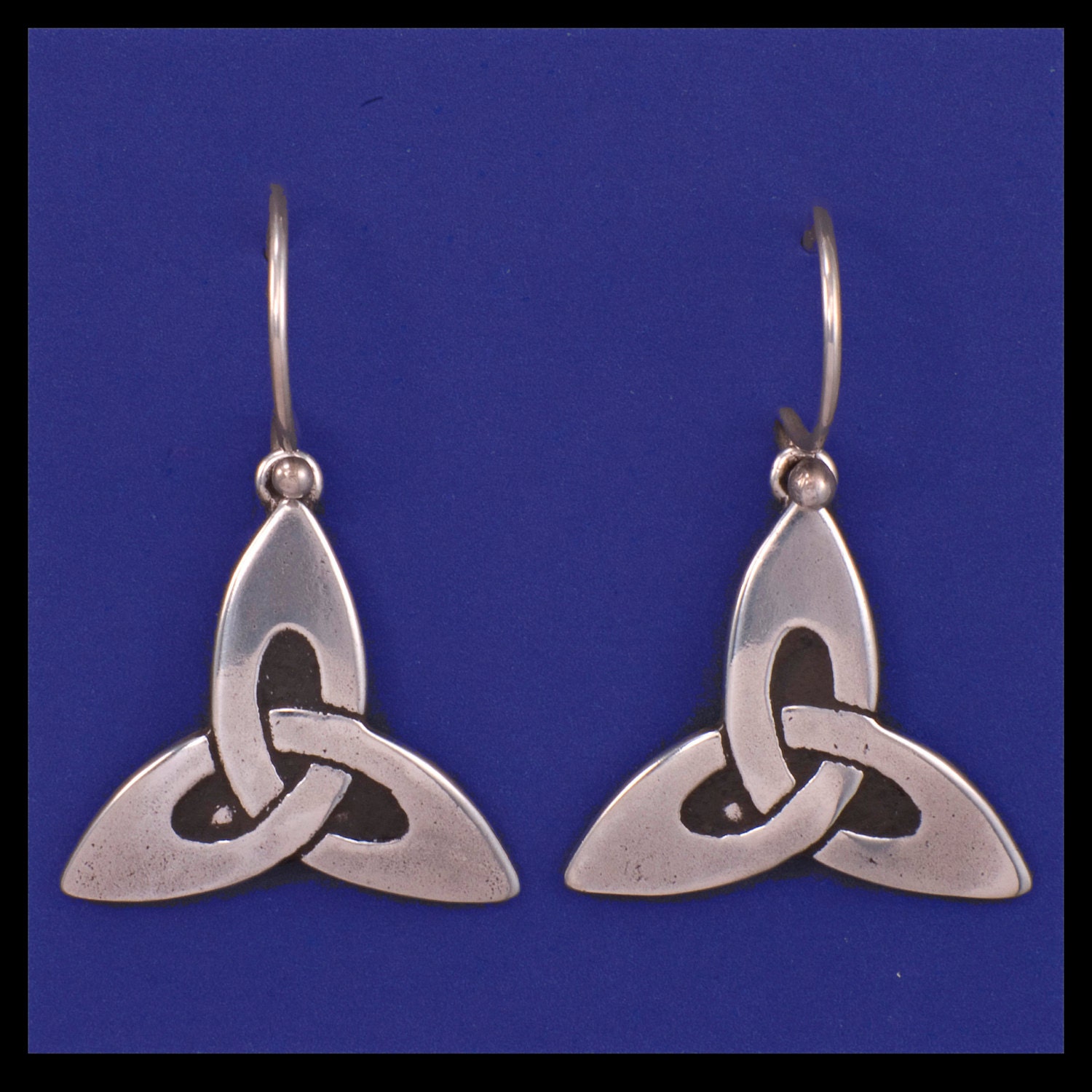 CELTIC TRINITY KNOT- earrings- sterling silver