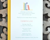 Baby Shower Invitations . Baby Shower Invites . Book Baby Shower Invitations - Bring a Book