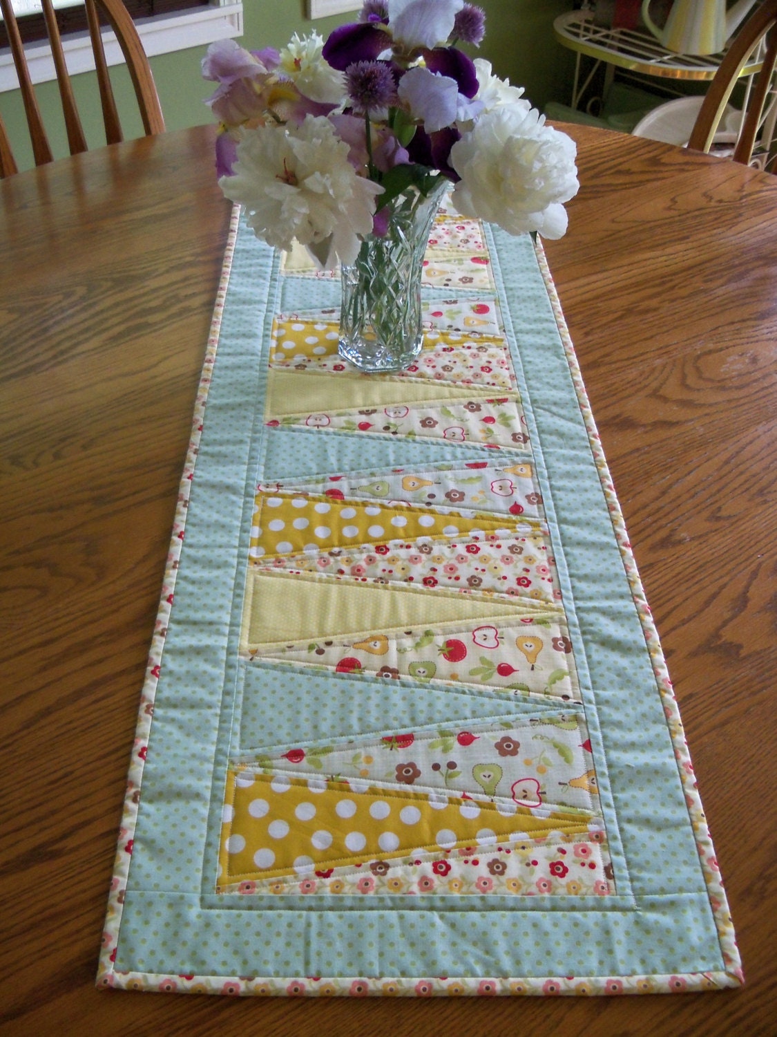 Spring Summer Table Runner Housewares Kitchen Dining Room Home Decor Handmade