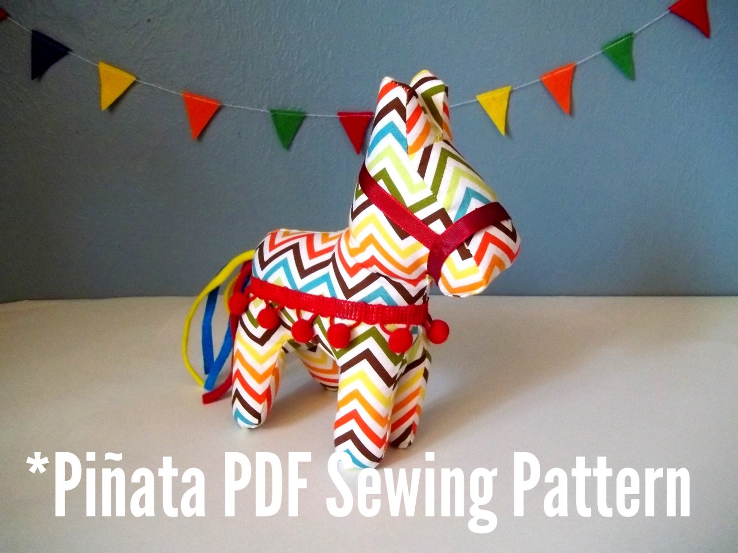 Cinco de Mayo Plush Pinata PDF Sewing Pattern