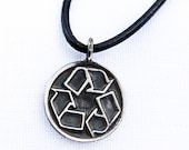 Aged Sterling Recycle Yourself Charm