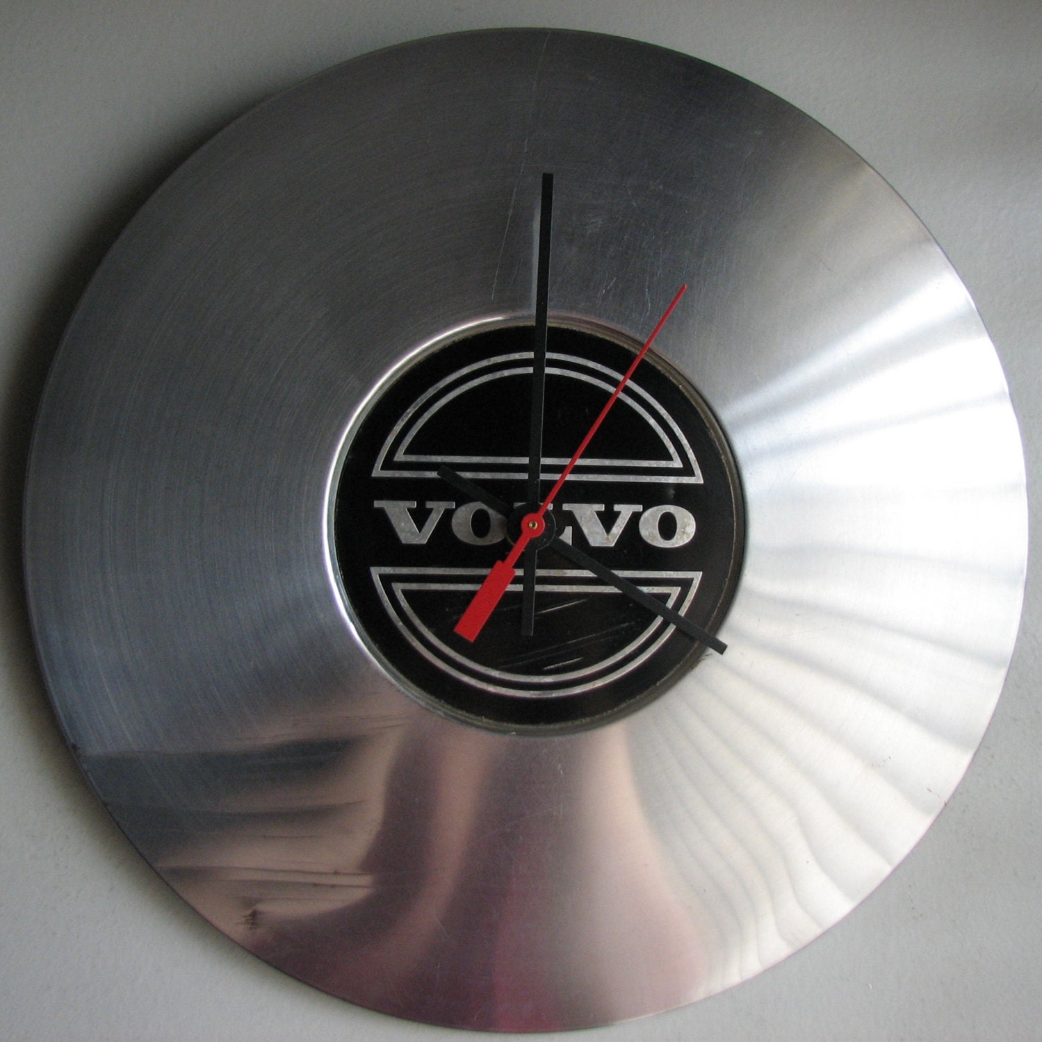Vintage Volvo Hubcap Clock no.1773